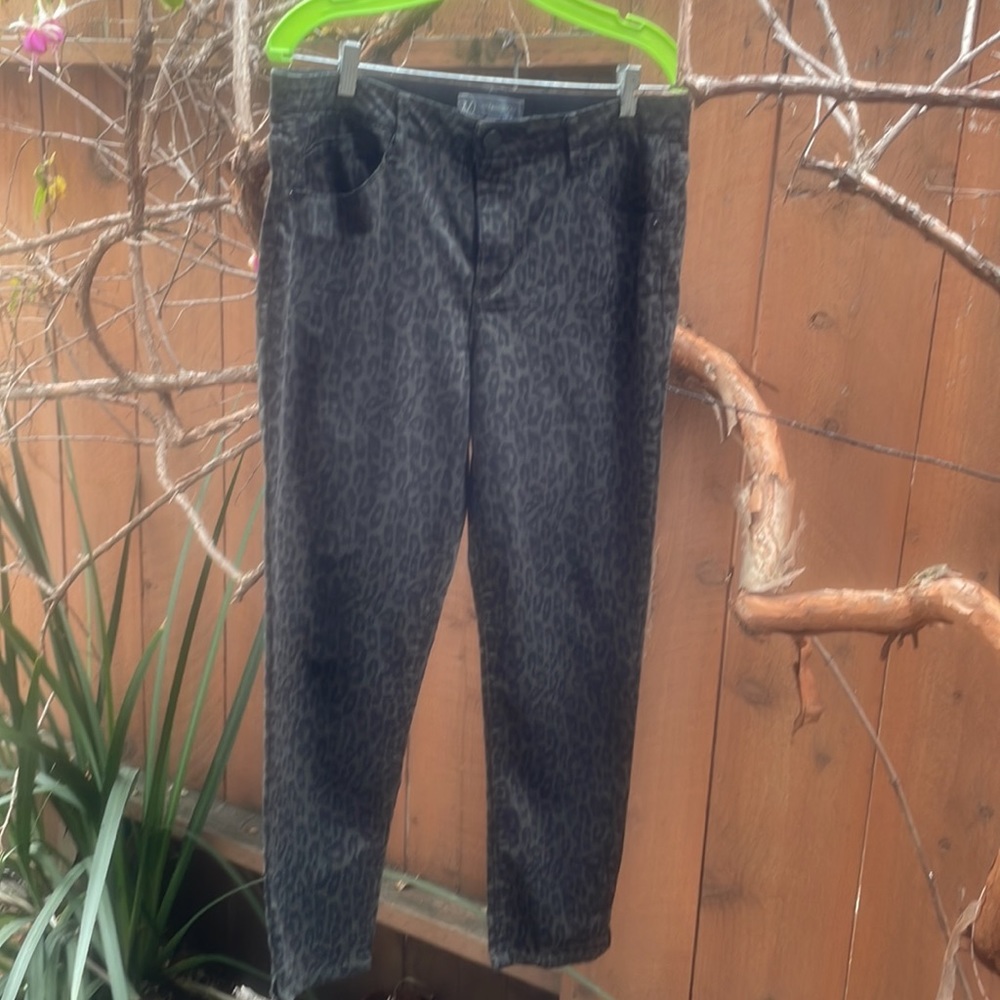 Animal print women’s jeans